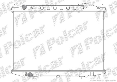 Радиатор охлаждения двигателя Polcar 279708-1