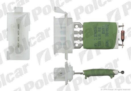 Резистор кондиціонера Polcar 2800KST1X