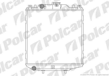 Радиатор охлаждения двигателя Polcar 290108A1