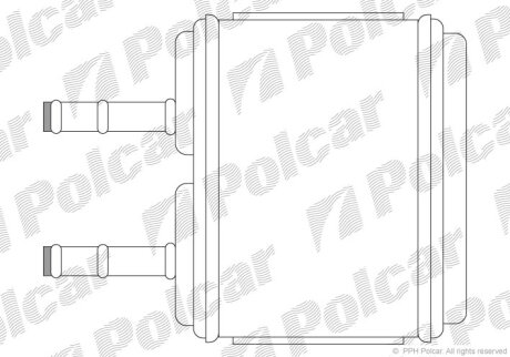 Радиатор отопителя Polcar 2901N8-1