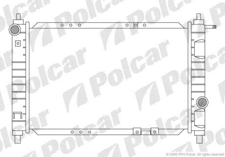 Радиатор охлаждения двигателя Polcar 290208