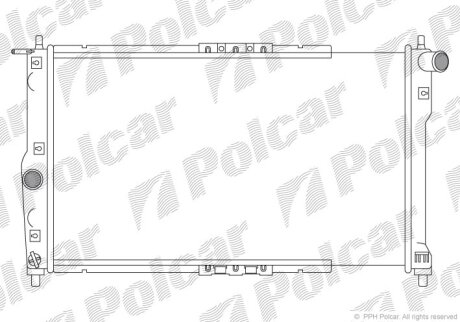 Радиатор охлаждения двигателя Polcar 291208-A