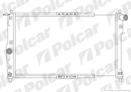 Радиатор охлаждения двигателя Polcar 291208-A