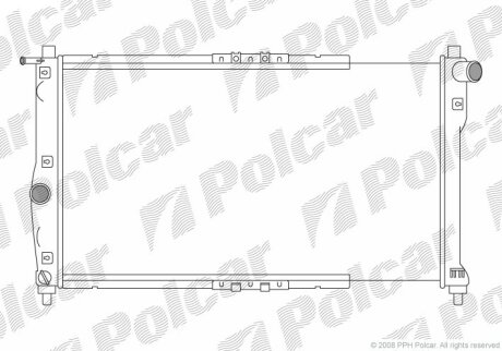 Радиатор охлаждения двигателя Polcar 292208A1