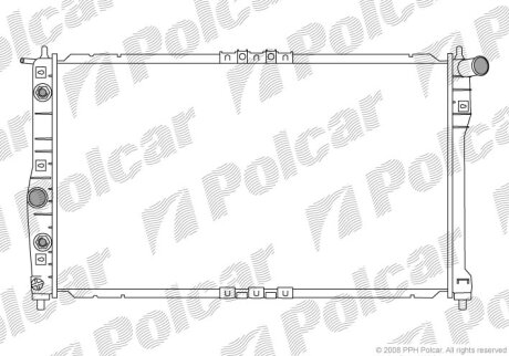 Радиатор охлаждения двигателя Polcar 292308A2