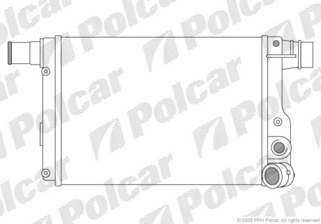 Радиатор охлаждения двигателя Polcar 300108-1