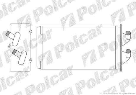Радиатор отопителя салона Polcar 3001N8-1
