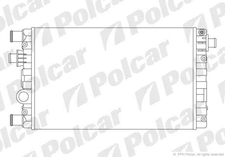 Радиатор охлаждения двигателя Polcar 300208A1