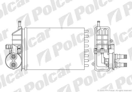 Радиатор отопителя Polcar 3002N8-1