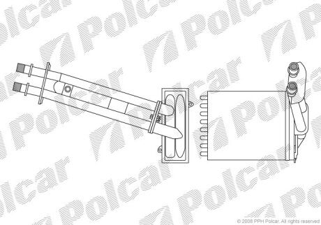Радиатор отопителя Polcar 3003N8-1