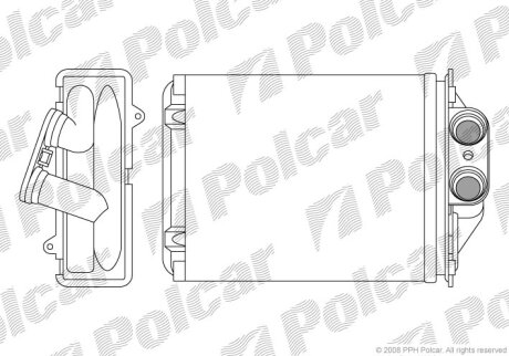 Радиатор отопителя Polcar 3003N8-2