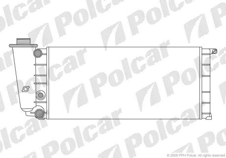 Радиатор охлаждения двигателя Polcar 300408-2