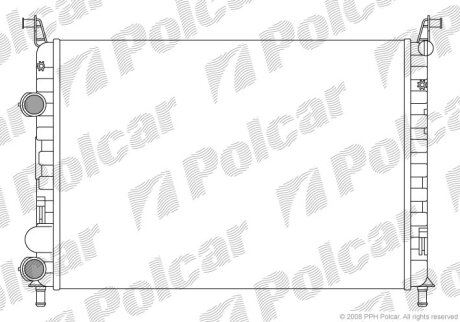 Радиатор охлаждения двигателя Polcar 300608B2