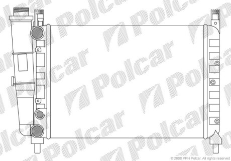 Радиатор охлаждения двигателя Polcar 3016087