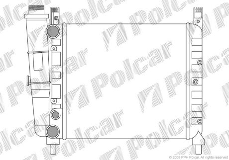 Радиатор охлаждения двигателя Polcar 301608-9