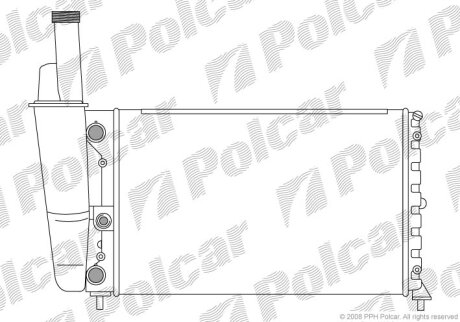 Радиатор охлаждения двигателя Polcar 301708-2
