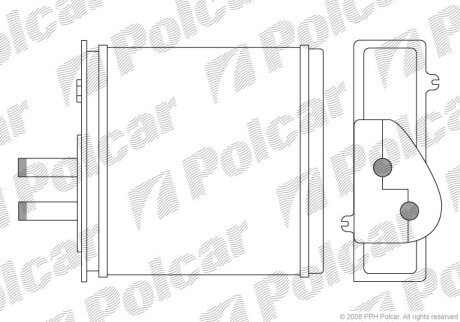 Радиатор отопителя Polcar 3017N8-1