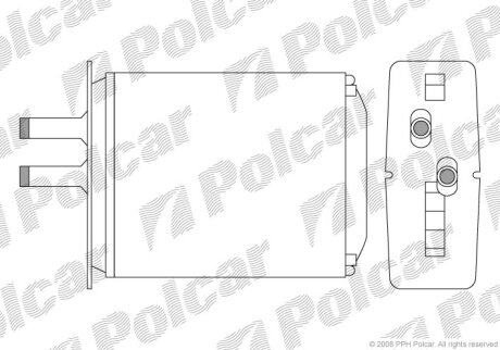 Радиатор отопителя Polcar 3017N8-2