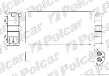 Радиатор отопителя Polcar 3018N8-1