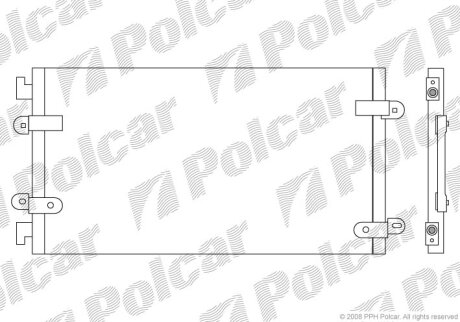 Радиатор кондиционера (Конденсатор) Polcar 3022K8C3