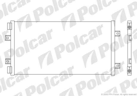 Радиатор кондиционера (Конденсатор) Polcar 3022K8C4