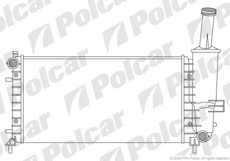 Радиатор охлаждения двигателя Polcar 3023081X