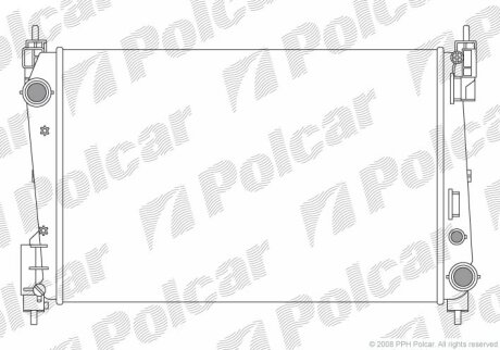 Радиатор охлаждения двигателя Polcar 302408A1