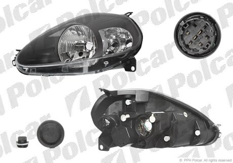 Фара основная левая Polcar 3024091E