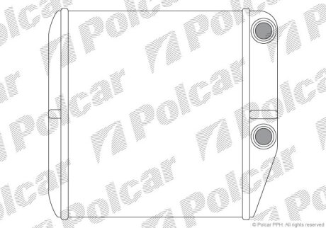 Радиатор печки (отопителя) Polcar 3024N8-2