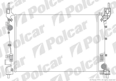Радиатор охлаждения двигателя Polcar 302508-1