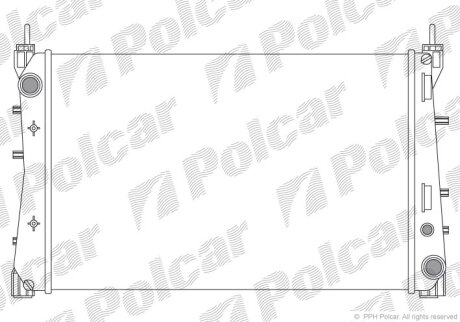 Радиатор охлаждения двигателя Polcar 302508A2