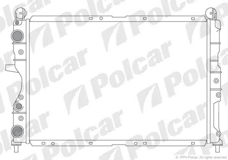 Радиатор охлаждения двигателя Polcar 302608-3