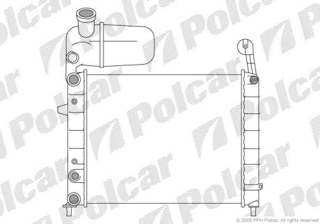 Радиатор охлаждения двигателя Polcar 302608-4