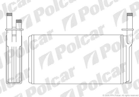 Радиатор отопителя Polcar 3027N8-1