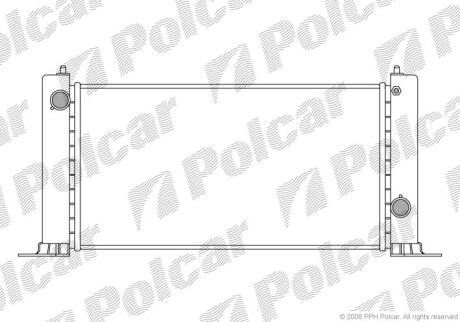Радиатор охлаждения двигателя Polcar 303008-1