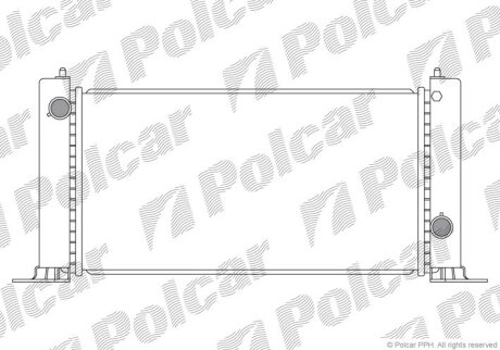 Радиатор охлаждения двигателя Polcar 303008-2