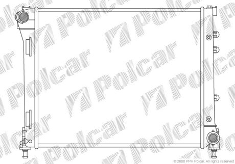 Радиатор охлаждения двигателя Polcar 303508A2