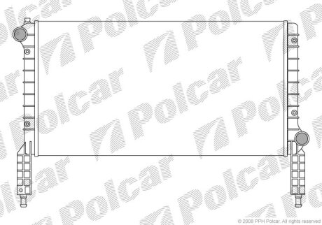 Радиатор охлаждения двигателя Polcar 304008-1
