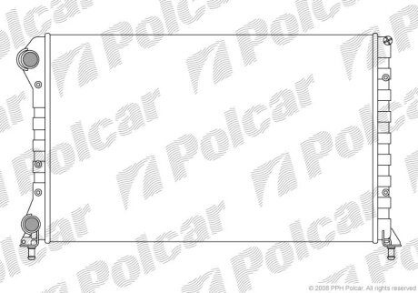 Радиатор охлаждения двигателя Polcar 304008-3