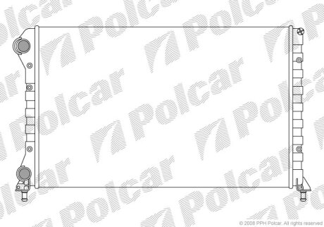 Радиатор охлаждения двигателя Polcar 304008A4