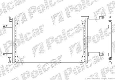 Радиатор кондиционера (Конденсатор) Polcar 3040K82X