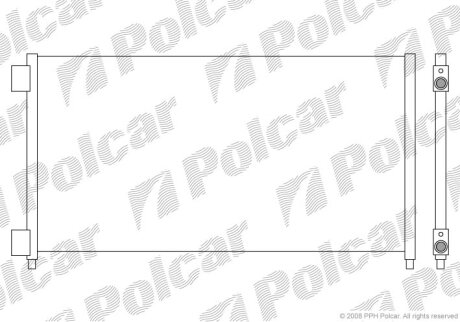 Радиатор кондиционера (Конденсатор) Polcar 3040K8C3