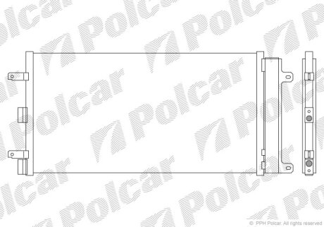 Радиатор кондиционера (Конденсатор) Polcar 3041K8C1