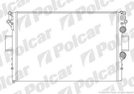 Радиатор охлаждения двигателя Polcar 305208-1