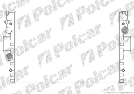 Радиатор охлаждения двигателя Polcar 305208A4