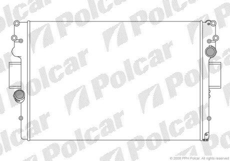 Радиатор охлаждения двигателя Polcar 305208A5