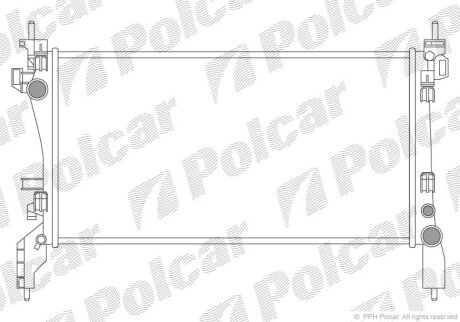 Радиатор охлаждения двигателя Polcar 308508-1