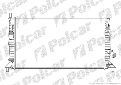 Радиатор охлаждения двигателя Polcar 320208-2