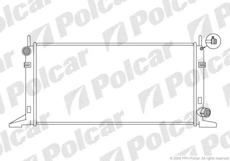 Радиатор охлаждения двигателя Polcar 320408-4