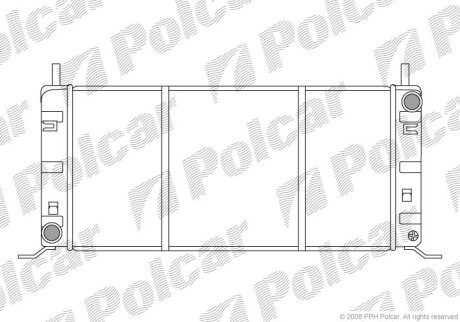 Радиатор охлаждения двигателя Polcar 320408A2